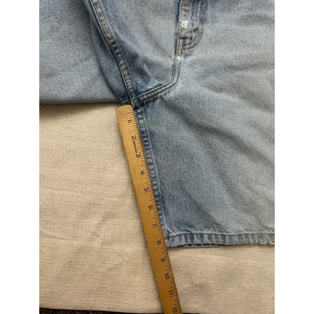 Britannia Vintage Denim Shorts Men's 38 Light Wash 100% Cotton Casual Jean Short